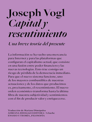 cover image of Capital y resentimiento